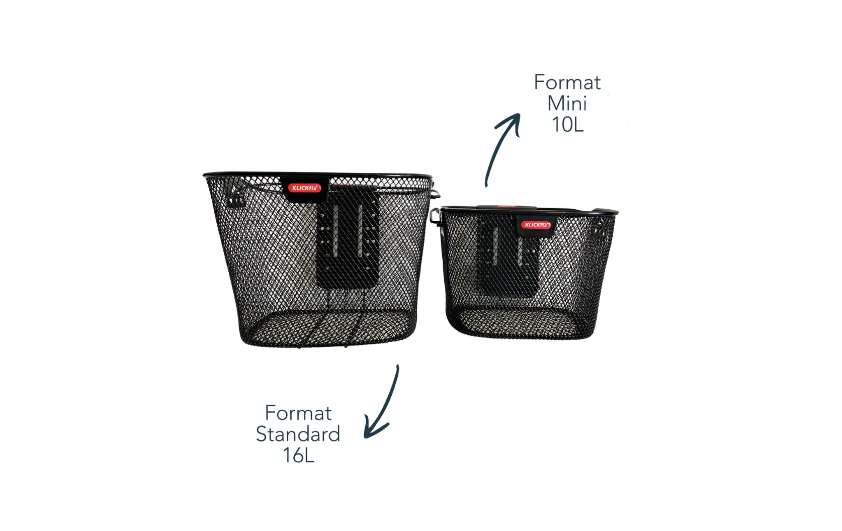 Mini mesh front basket + Klickfix attachment